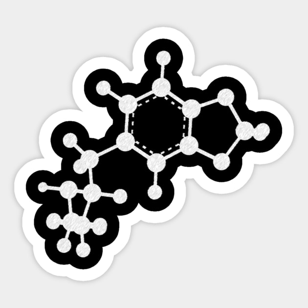 Ecstasy Molecule Sticker by ChemECool